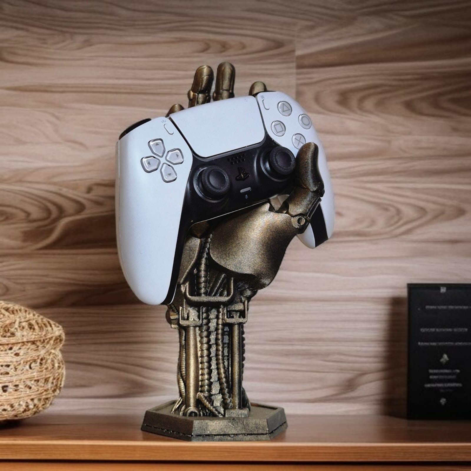 Android Robotic Hand Controller Holder - Futuristic Gaming Accessory