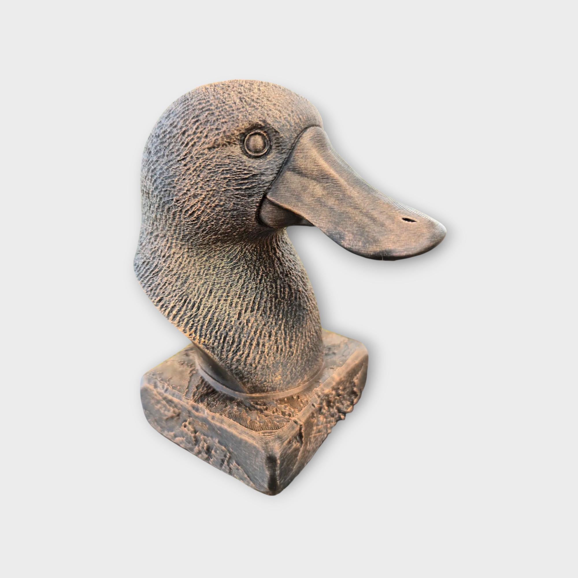 Bust of a platypus statue - home decor animal lover gift him her handpainted ornament