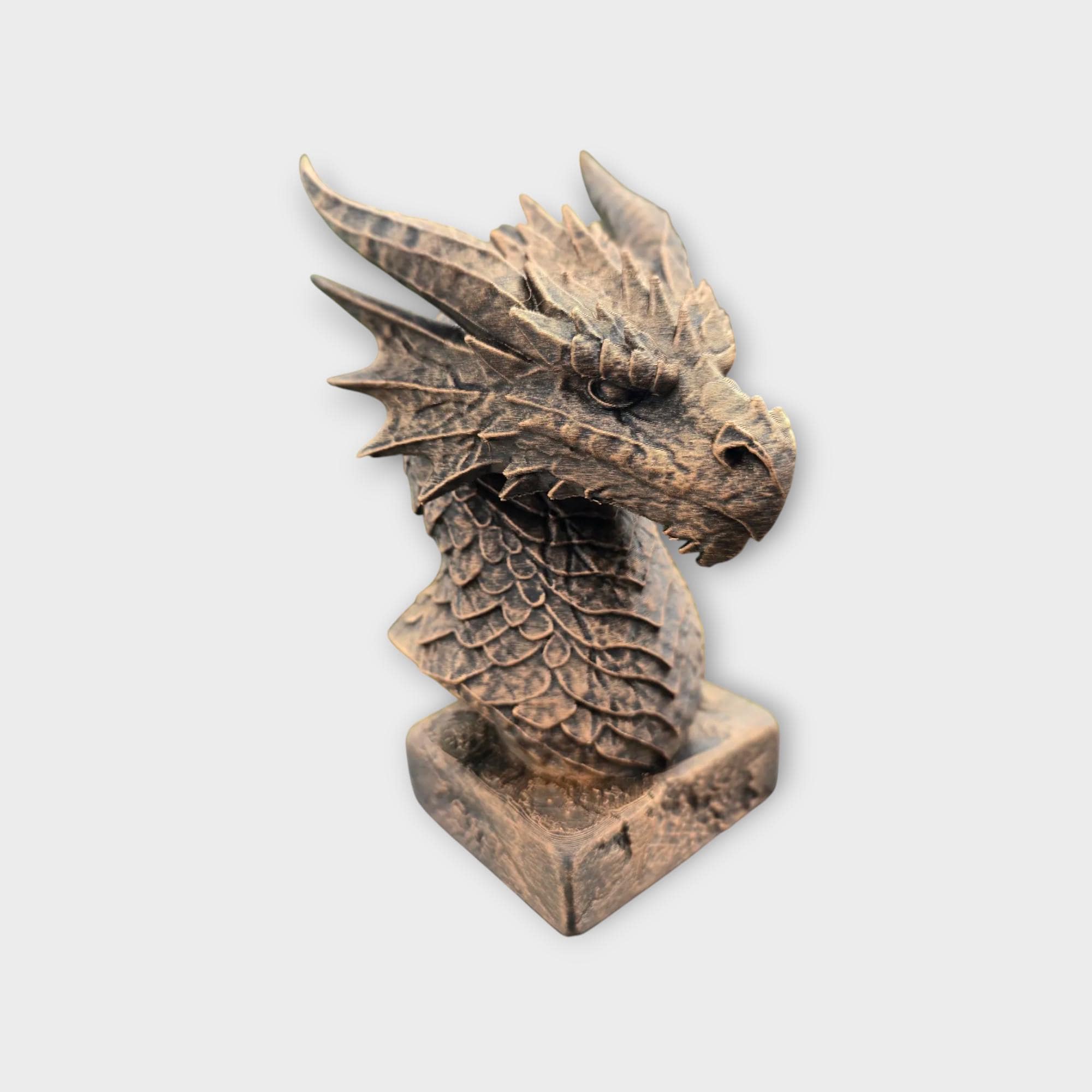 Bust of a storm Dragon Bust statue - handpainted home decor dog lover gift him her ornament