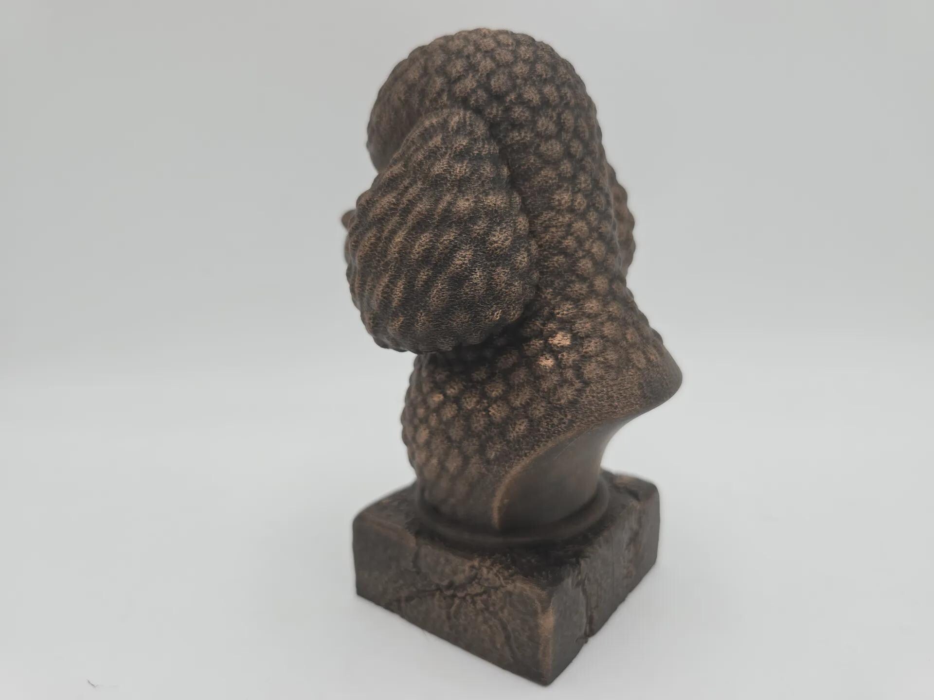 Bust of a poodle bust dog statue - home decor dog lover handpainted ornament