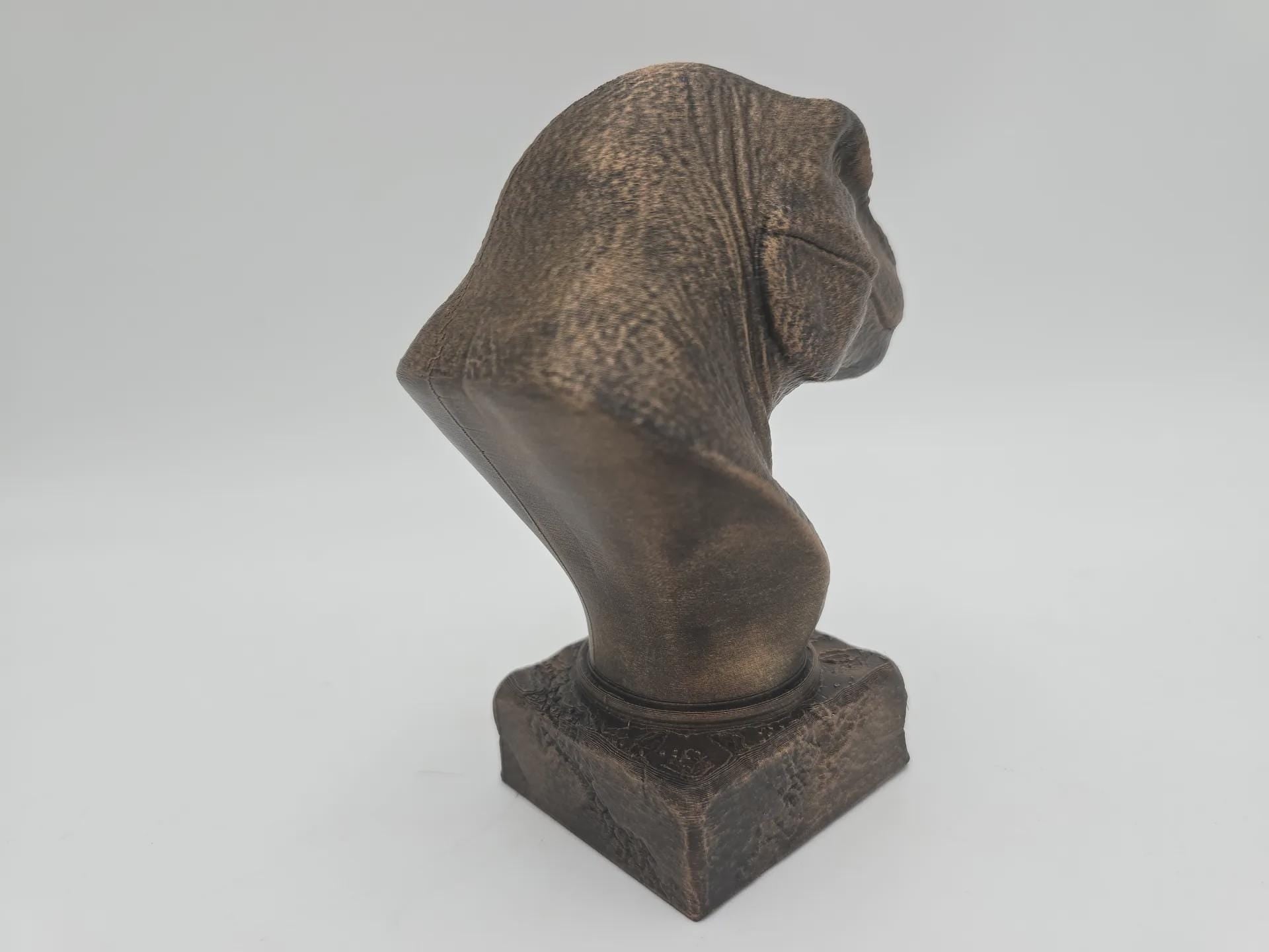 Bust of a T-Rex statue - home decor lover gift him her handpainted ornament