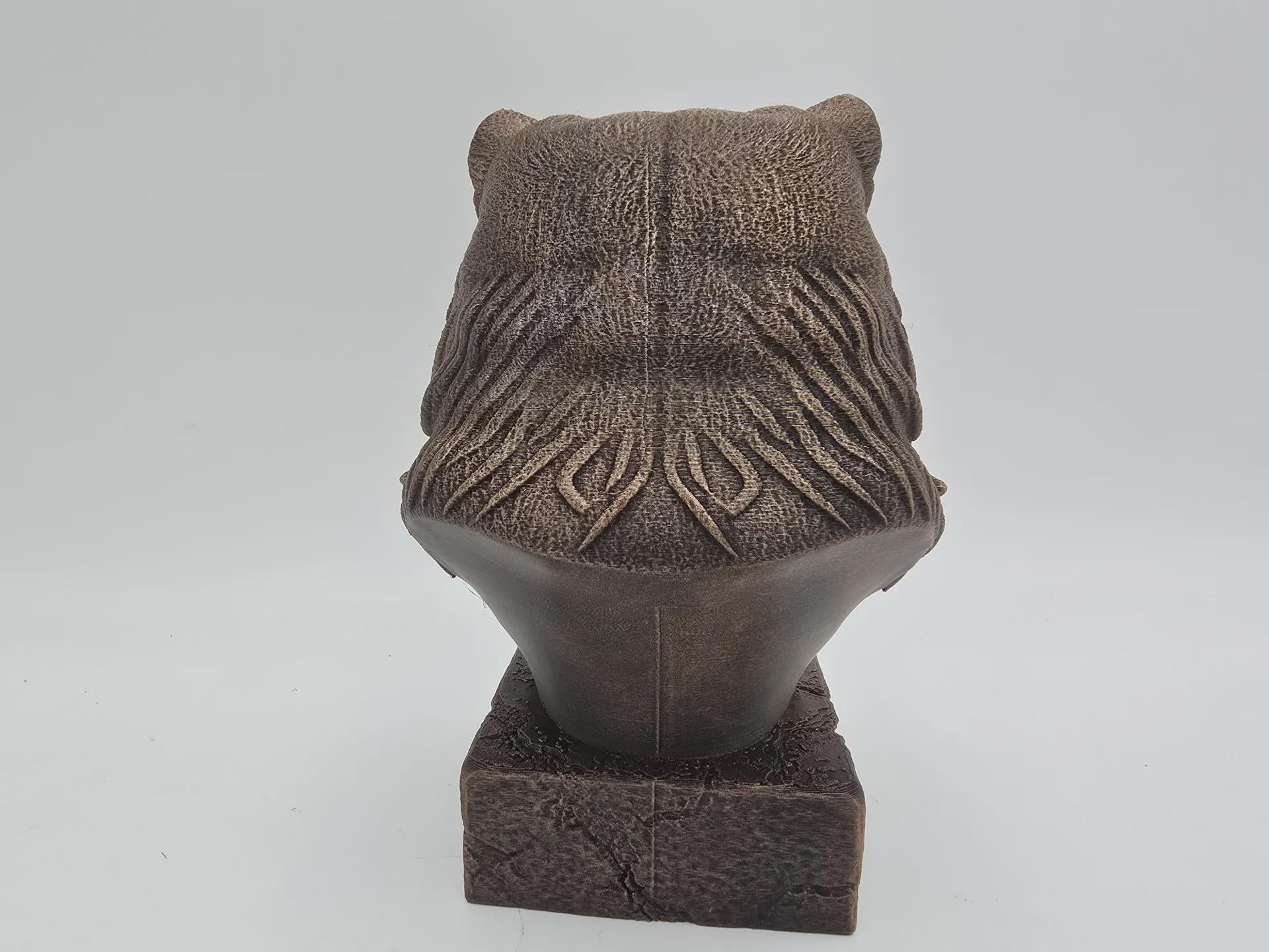 Bust of a persian cat bust statue - home decor cat lover gift him her handpainted ornament