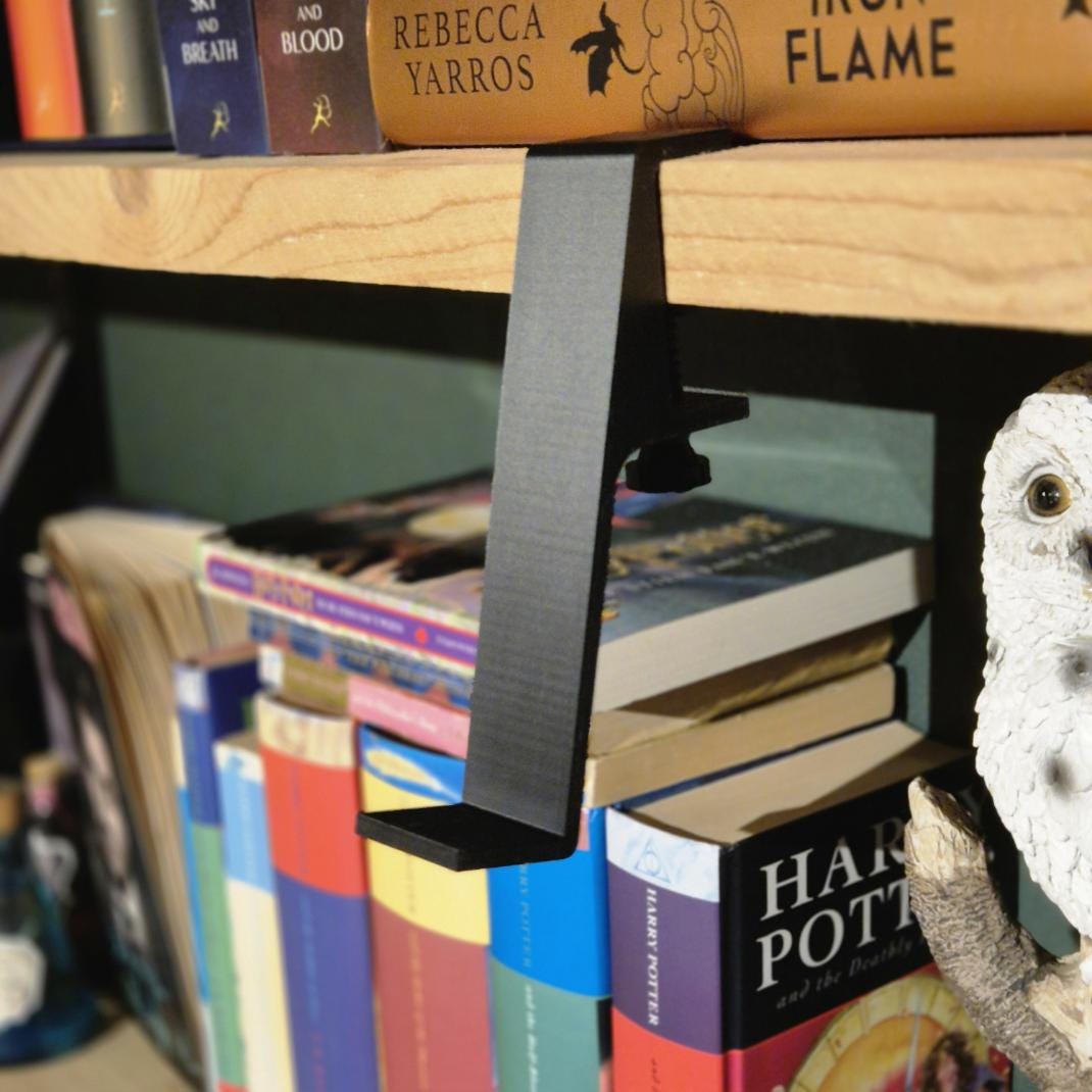 Invisible Book display Holder A must have for book lovers - Bookshelf decor for special books gift