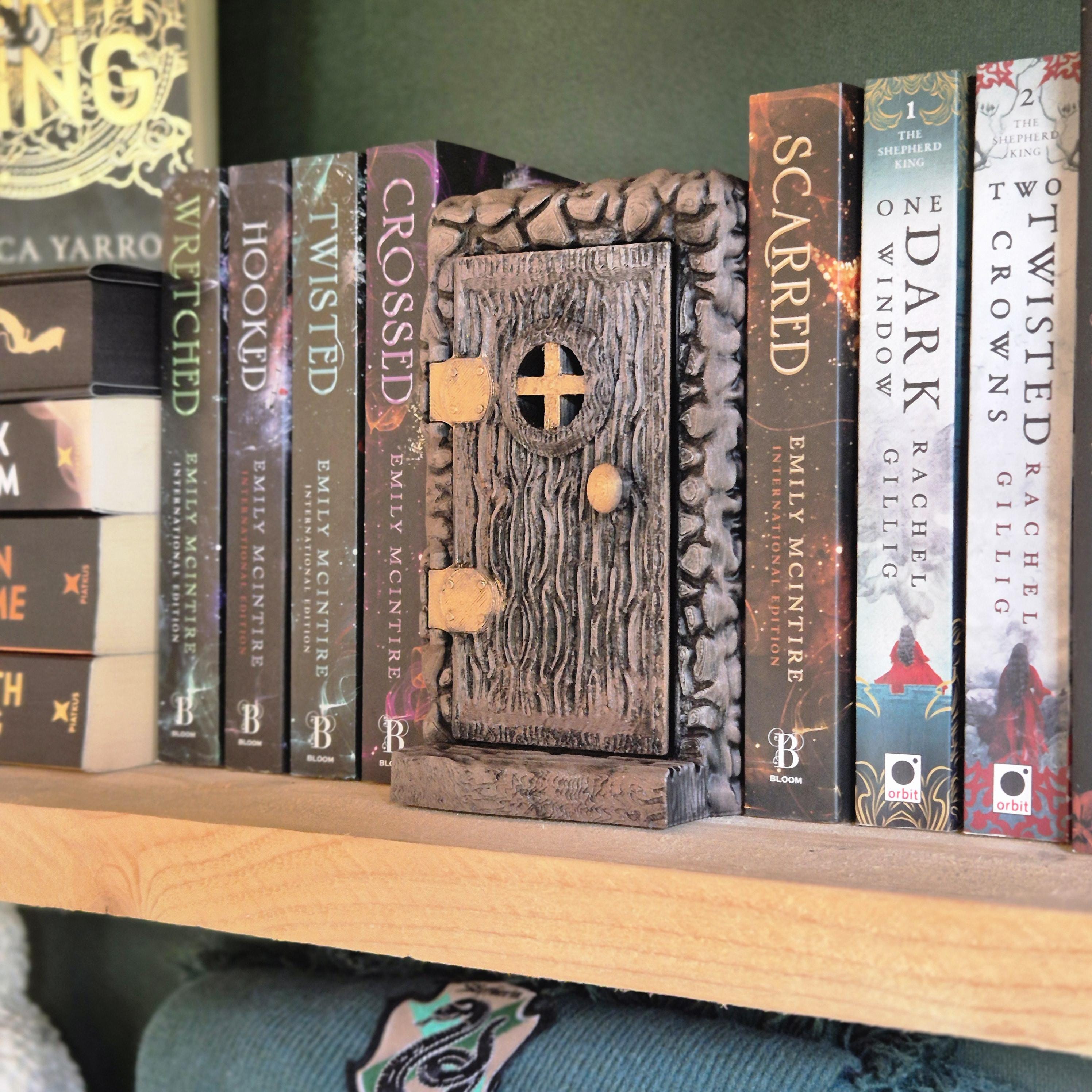 Secret Door Book Nook – Hidden Bookshelf Insert | Fantasy Door with Dragon Surprise | Dark Academia & Gothic Decor