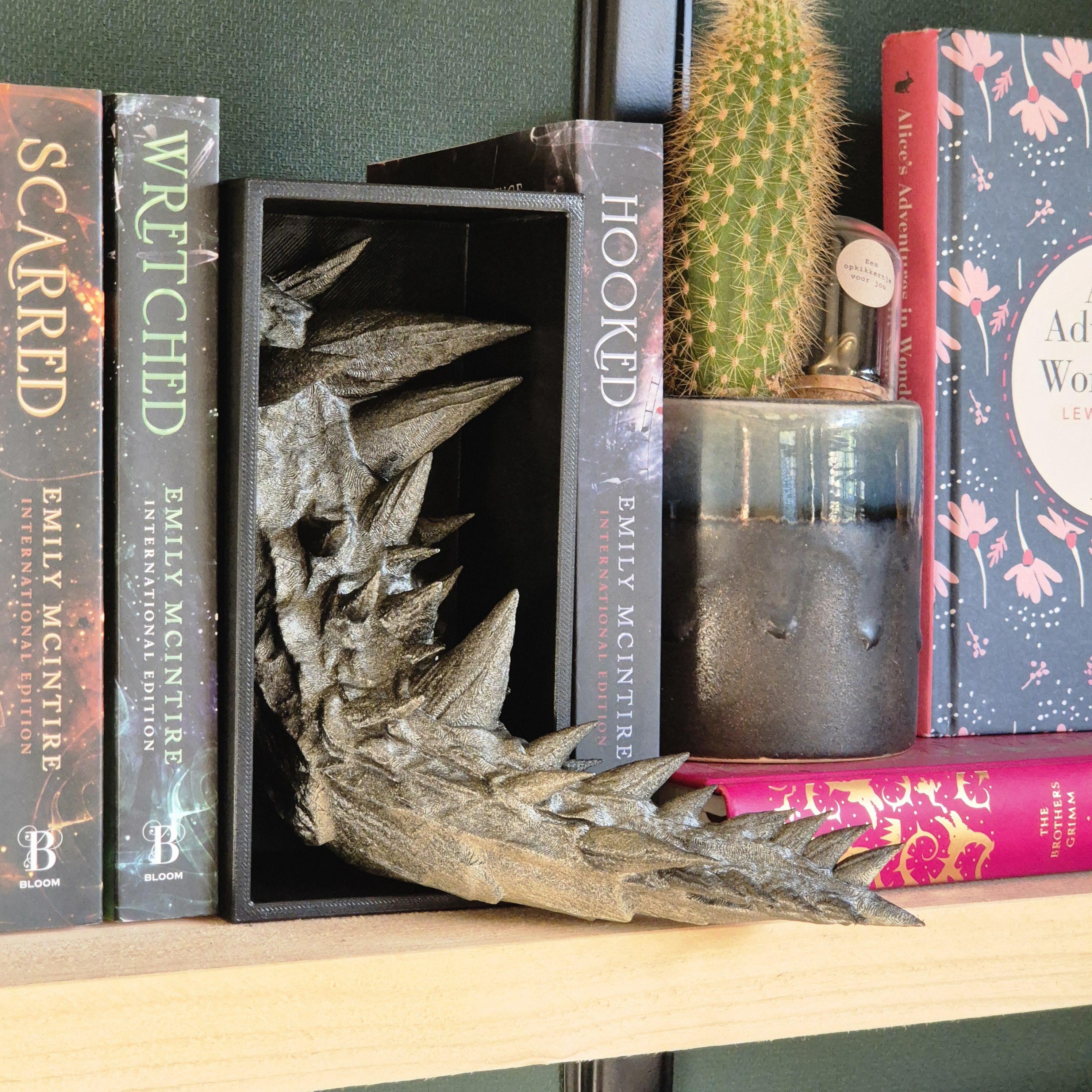 Dragon Head and Tail Book Nook & DnD DM Screen - 2-in-1 Fantasy Set forthwing onyxstorm decor gift