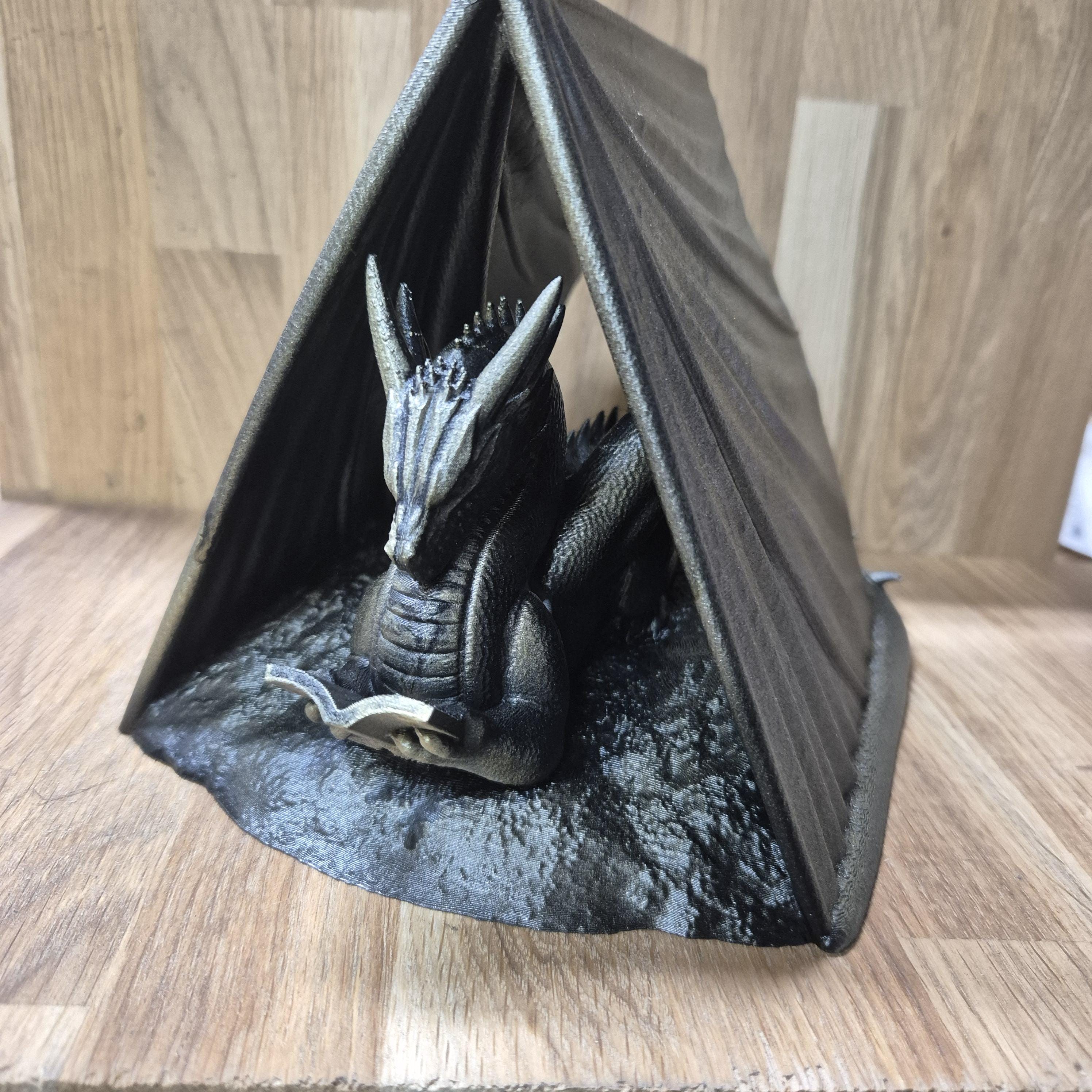 Book holder dragon - fantasy bookshelf decor onyxstorm forthwing lover gift