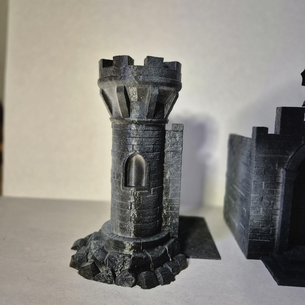 Fantasy Castle book ends & nook - DnD DM screen