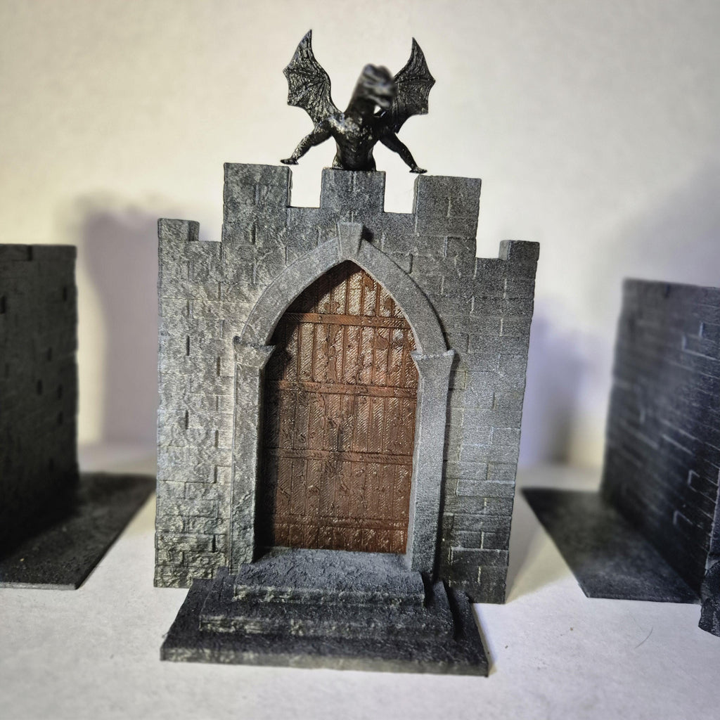 Fantasy Castle book ends & nook - DnD DM screen