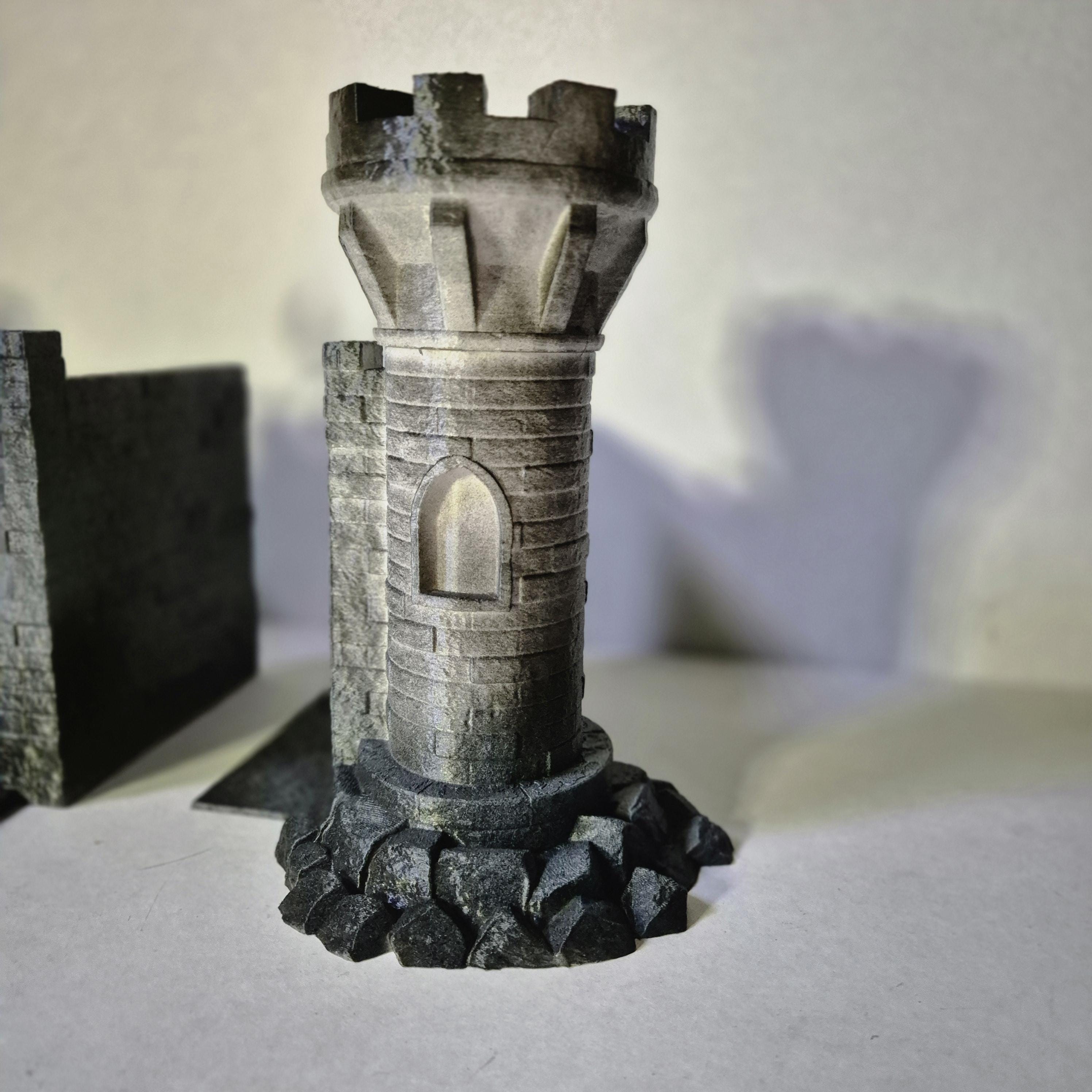 Fantasy Castle book ends & nook - DnD DM screen