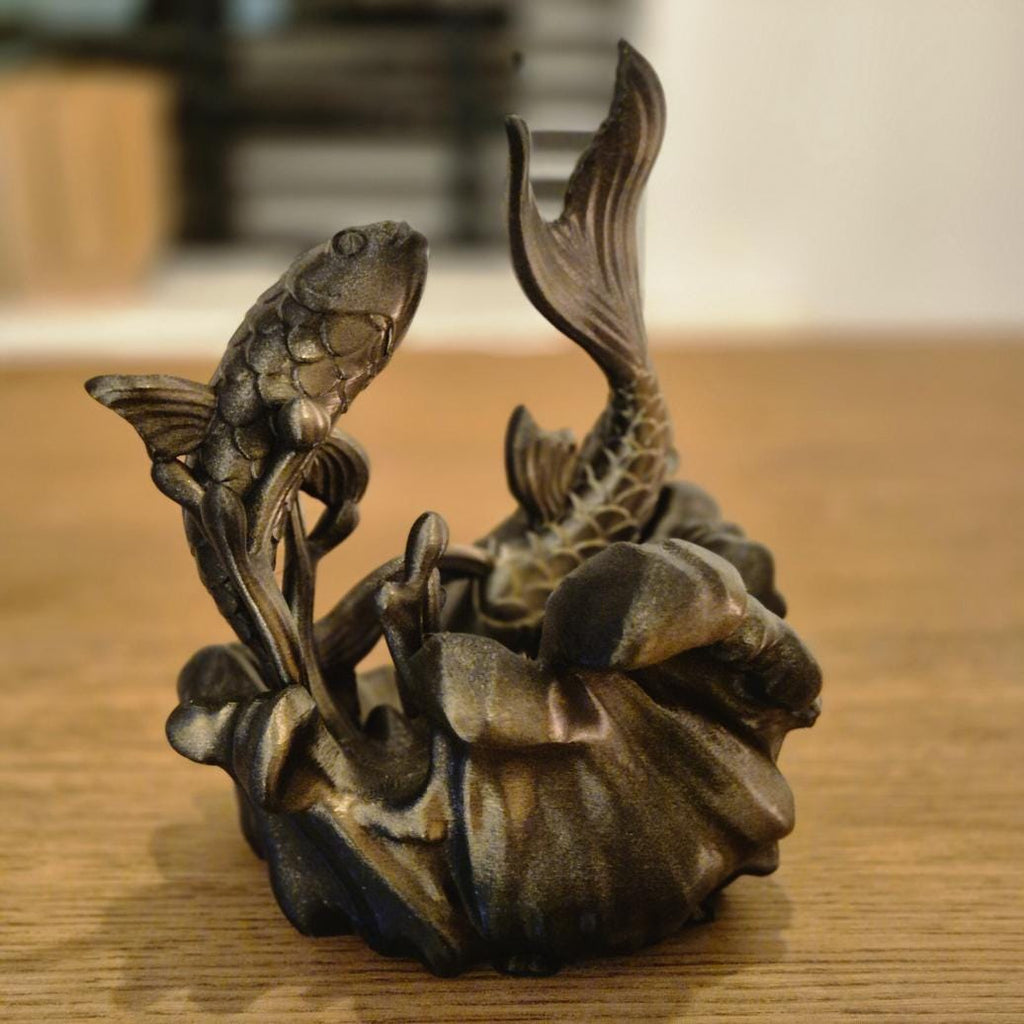 Elegant Pisces Figurine - Handcrafted Astrology Art - birthday milestone gift