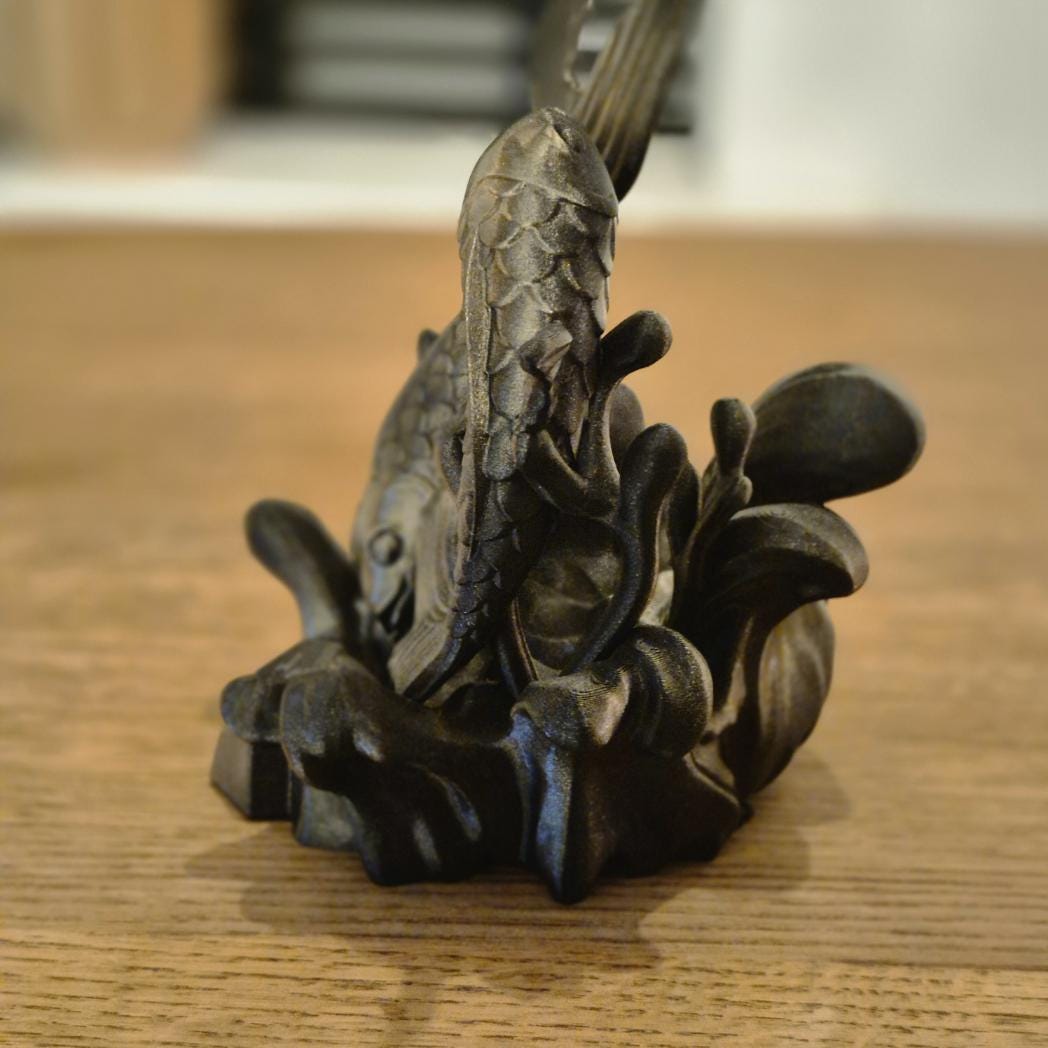 Elegant Pisces Figurine - Handcrafted Astrology Art - birthday milestone gift