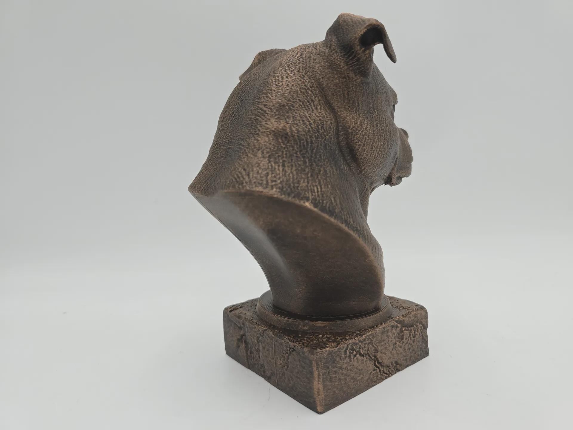 Büste einer Staffordshire-Büste, Hundestatue, handbemalt, Heimdekoration, Hundeliebhaber, Geschenk für ihn oder sie, Ornament