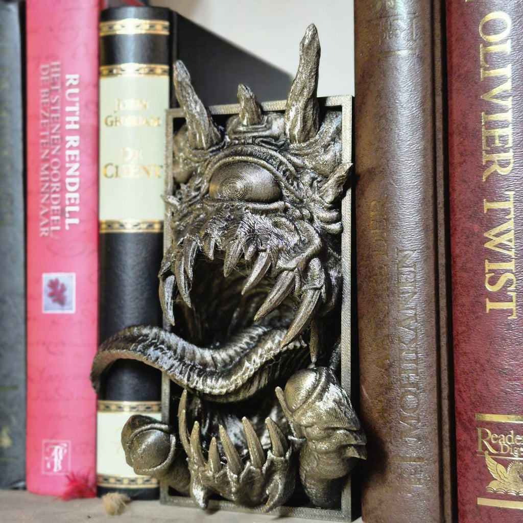 Watcher Book Nook - 3D Printed Mysterious Guardian for Your Bookshelf