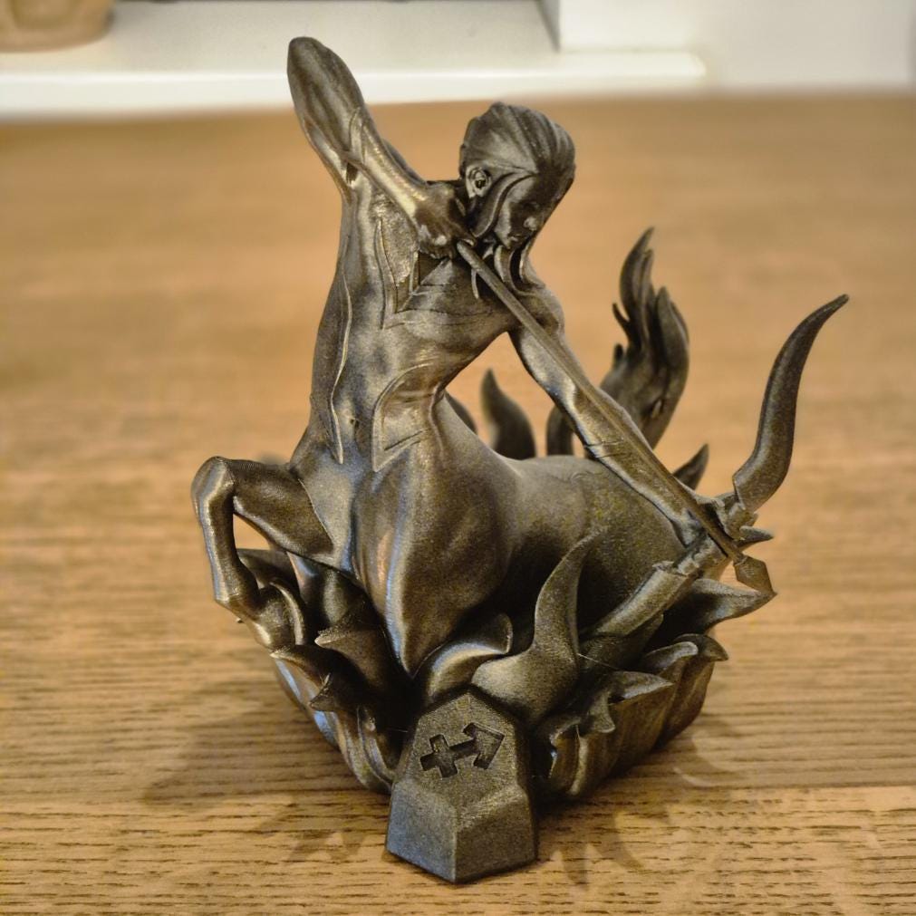 Elegant Sagittarius Zodiac Figurine - Handcrafted Astrology Art - birthday milestone gift