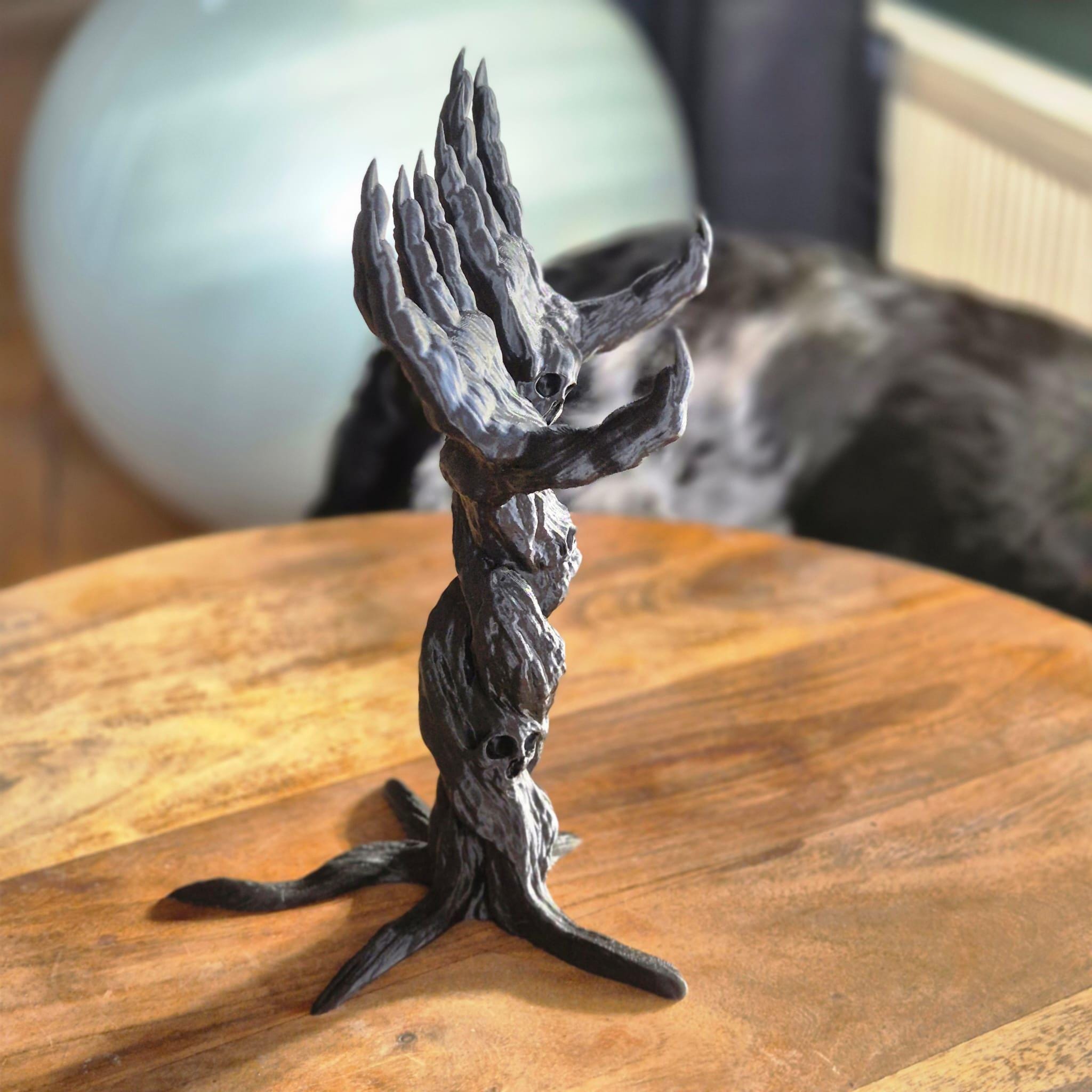 Book holder Death grip - horror fantasy bookshelf decor gift for him gift for her