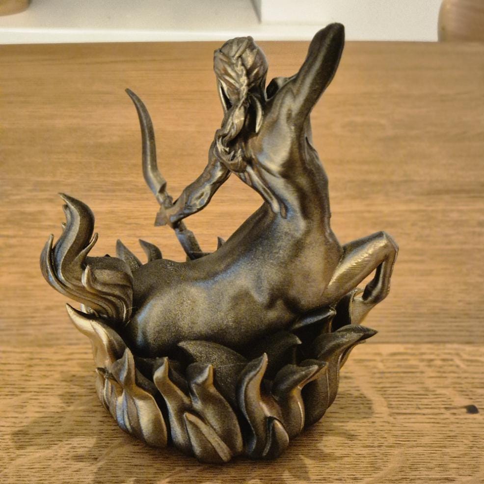 Elegant Sagittarius Zodiac Figurine - Handcrafted Astrology Art - birthday milestone gift