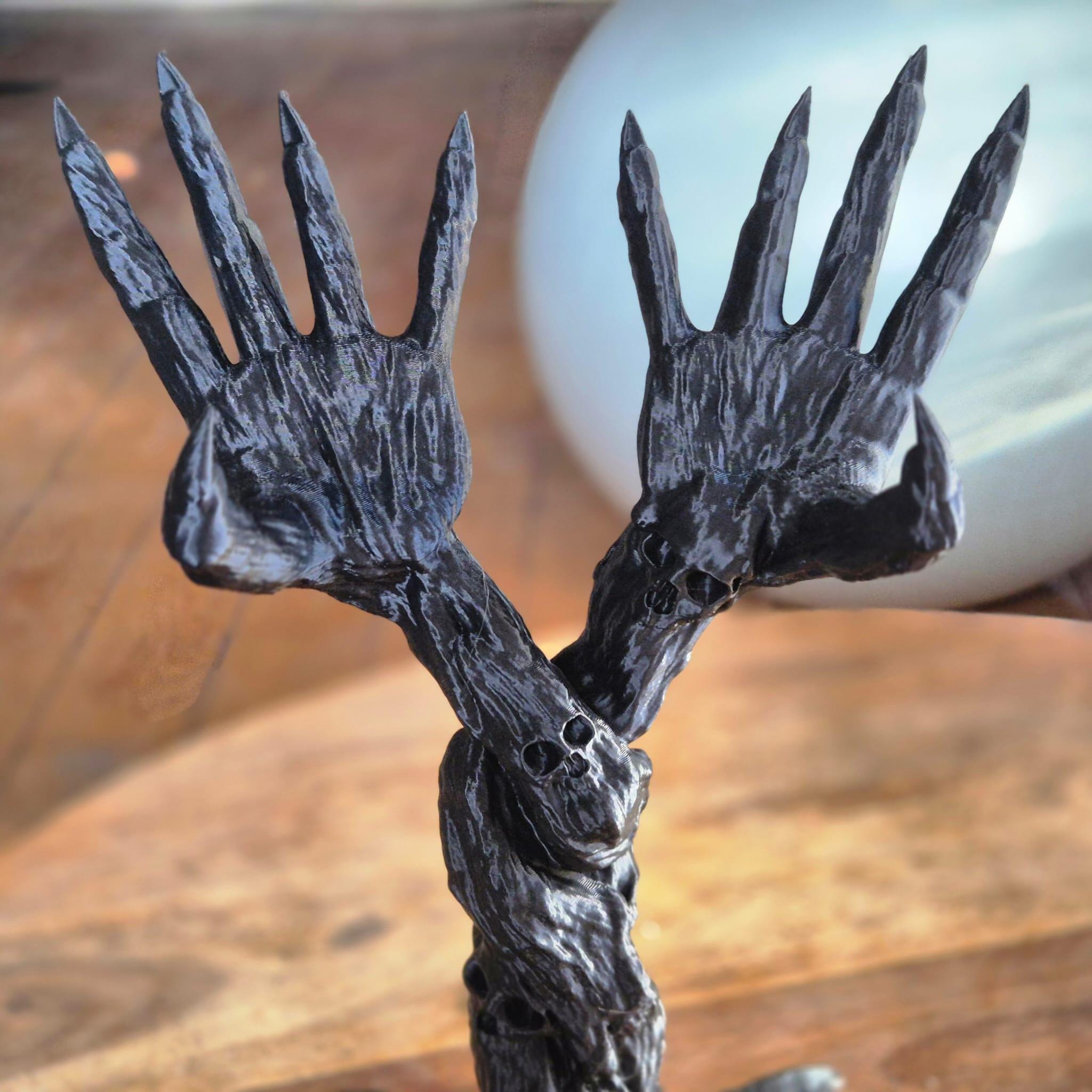 Book holder Death grip - horror fantasy bookshelf decor gift for him gift for her