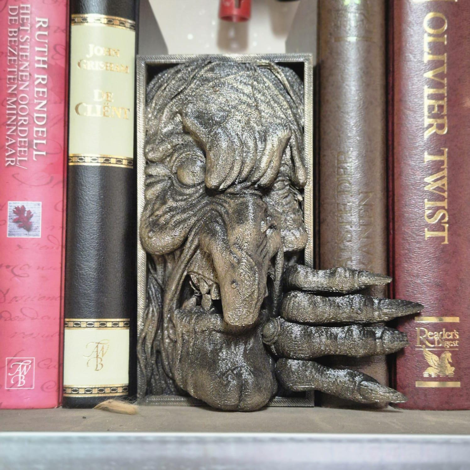 Unique witch Book Nook - 3D Printed bookshelf decor witches handcrafted