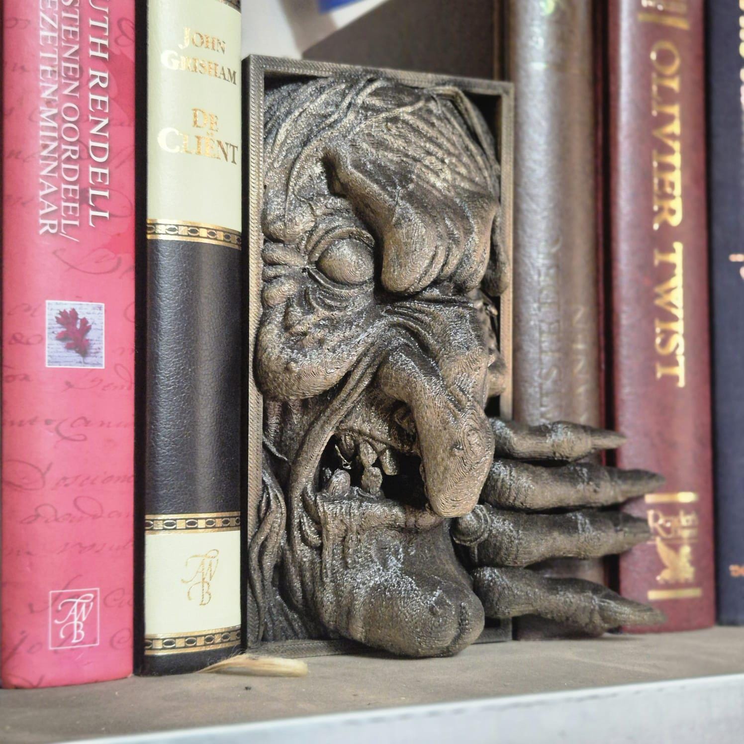 Unique witch Book Nook - 3D Printed bookshelf decor witches handcrafted