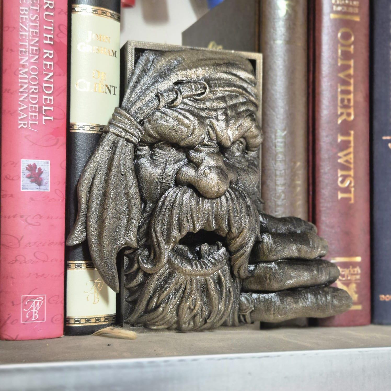 Unique Pirate Book Nook - 3D Printed bookshelf decor pirates