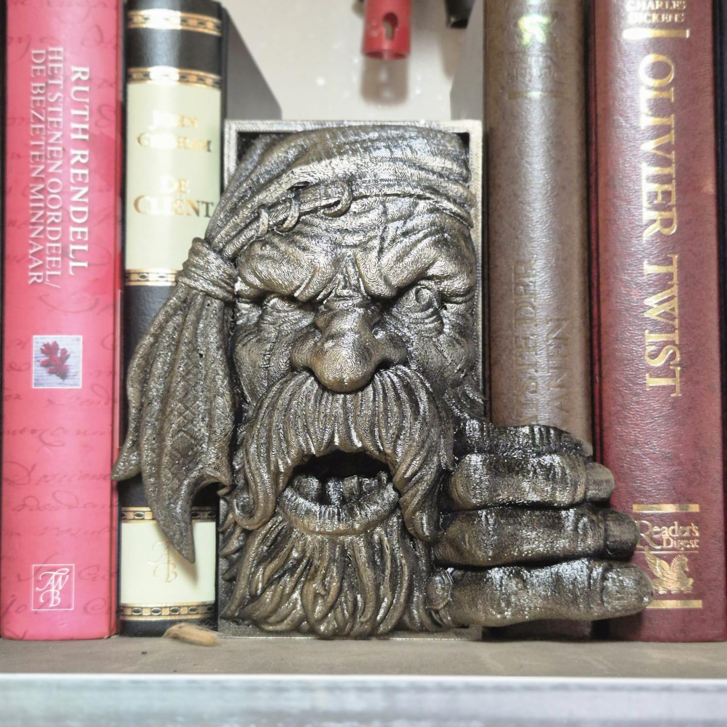 Unique Pirate Book Nook - 3D Printed bookshelf decor pirates
