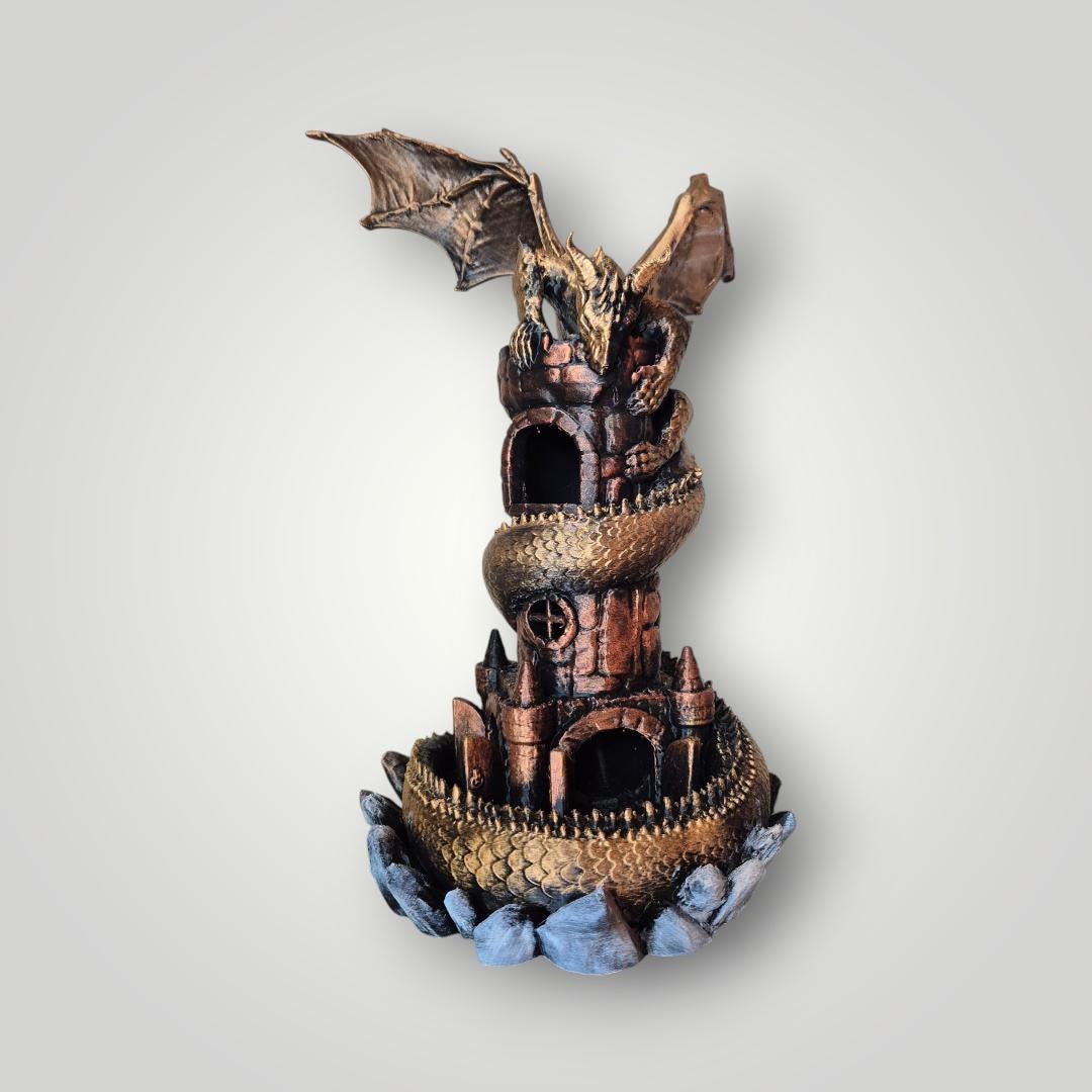 Dragon no.2 Dice Tower - Dungeons & Dragons Accessory DnD game