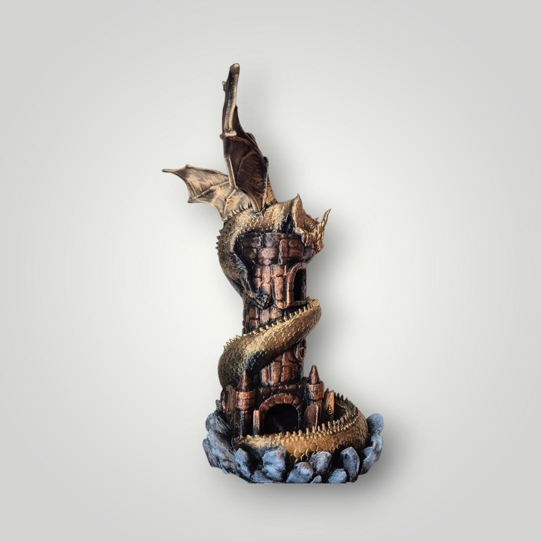 Dragon no.2 Dice Tower - Dungeons & Dragons Accessory DnD game