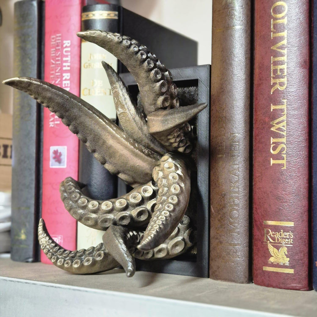 Unique tentacle Book Nook - 3D Printed bookshelf decor