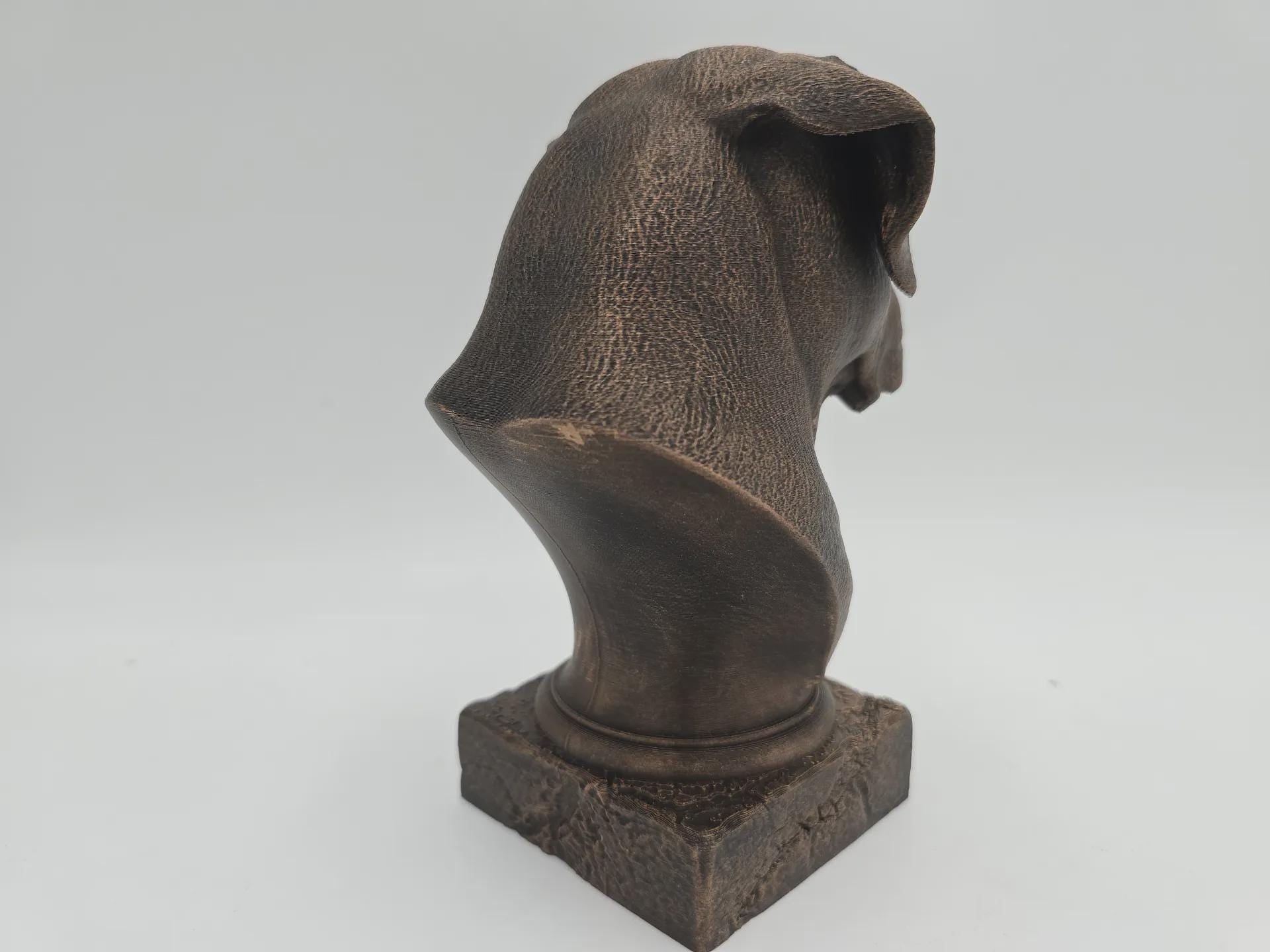 Bust of a Boxer dog statue - home decor dog lover handpainted ornament