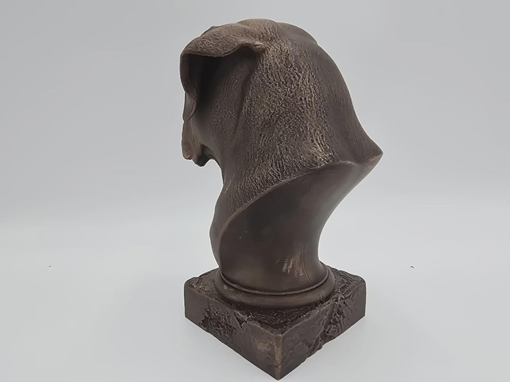 Bust of a Boxer dog statue - home decor dog lover handpainted ornament