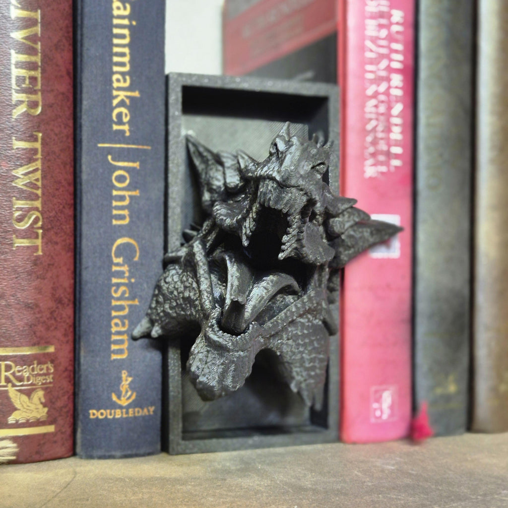 Magical Reading Nook white Dragon Sculpture - Fairy Tale Decor