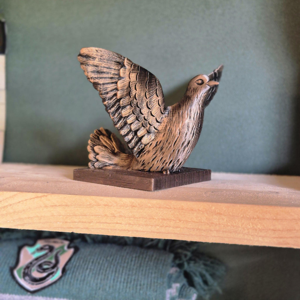Bird Book Holder – Decorative Winged Book Stand | Rustic Animal Bookshelf Decor | Unique Gift for Readers