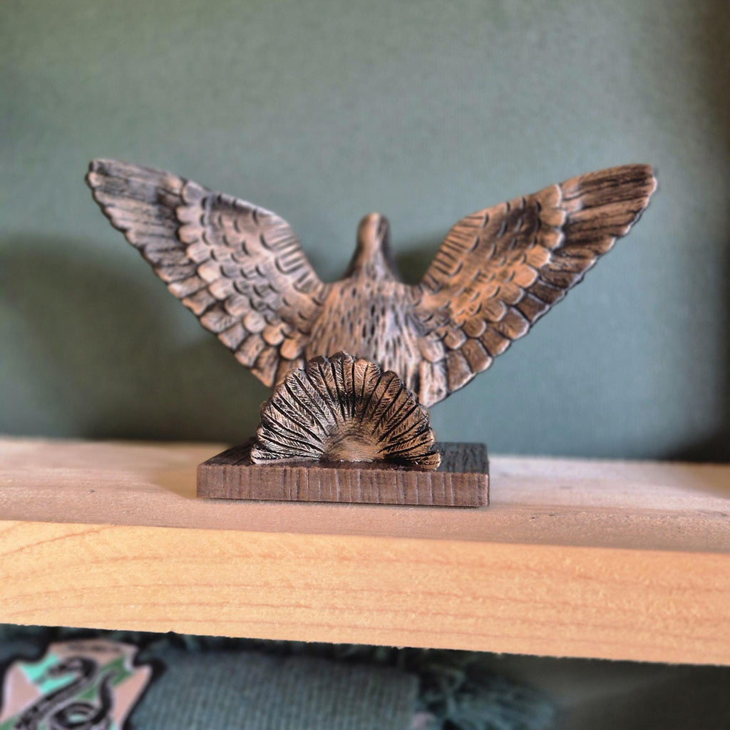Bird Book Holder – Decorative Winged Book Stand | Rustic Animal Bookshelf Decor | Unique Gift for Readers