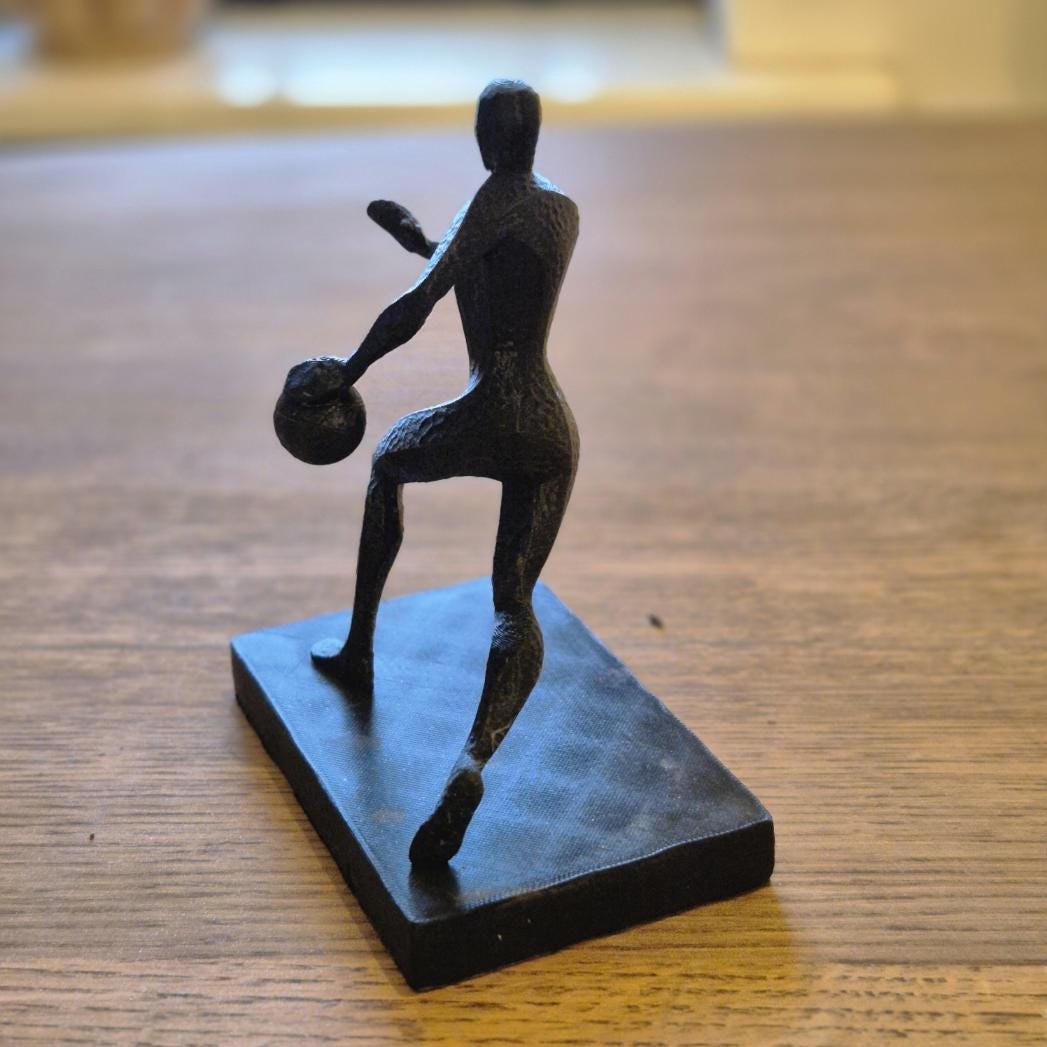 Unique Abstract Figurine - Basketball player gift bookshelf home desk decor