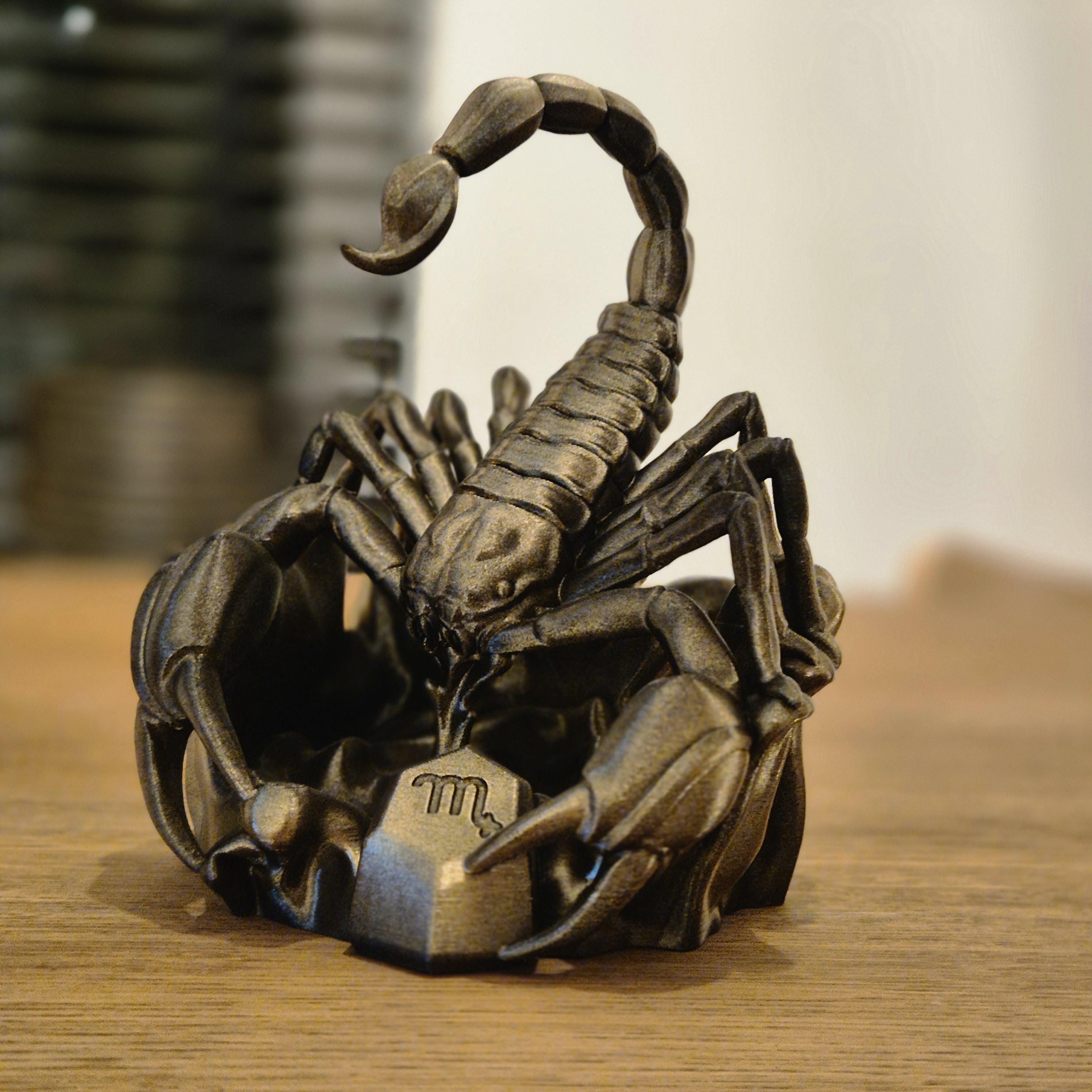 Elegant scorpio zodiac Figurine - Handcrafted Astrology Art - birthday milestone gift