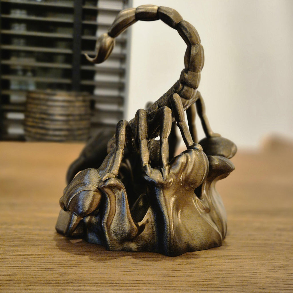 Elegant scorpio zodiac Figurine - Handcrafted Astrology Art - birthday milestone gift