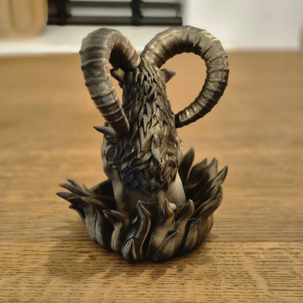 Elegant Aries Zodiac Figurine - Handcrafted Astrology Art - birthday milestone gift