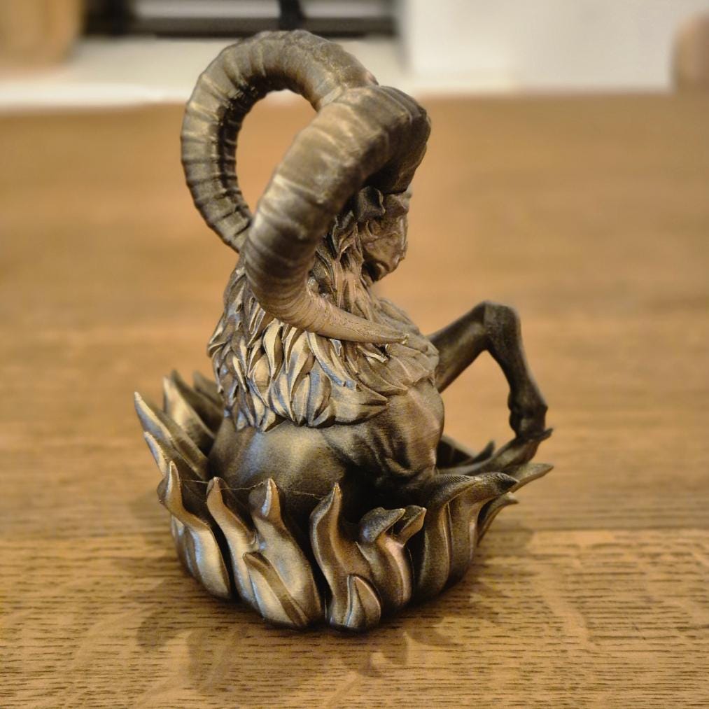 Elegant Aries Zodiac Figurine - Handcrafted Astrology Art - birthday milestone gift
