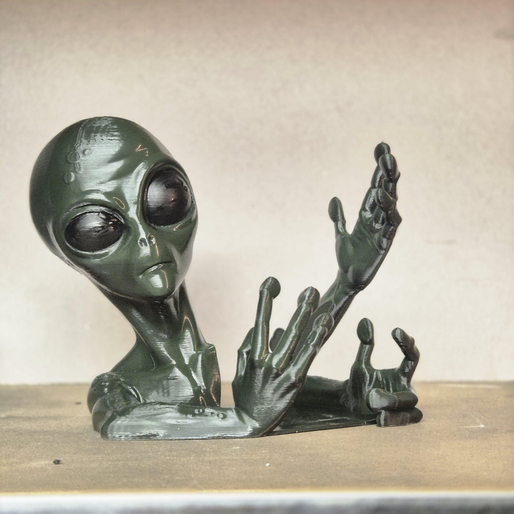 Alien book ends - bookshelf decor science fiction