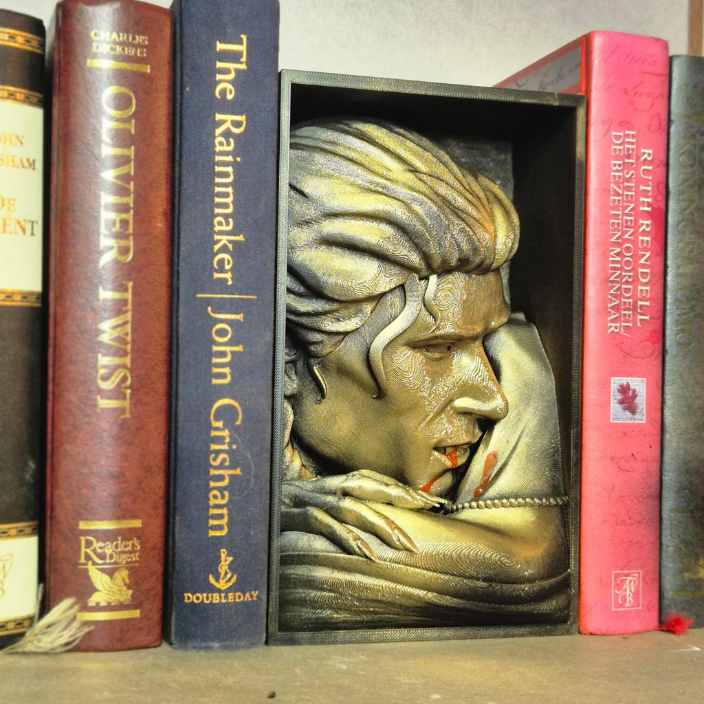 Vampirbiss-Buchecke für Horror-Fans, Bücherregal-Dekor, Geschenk für Sie und Ihn