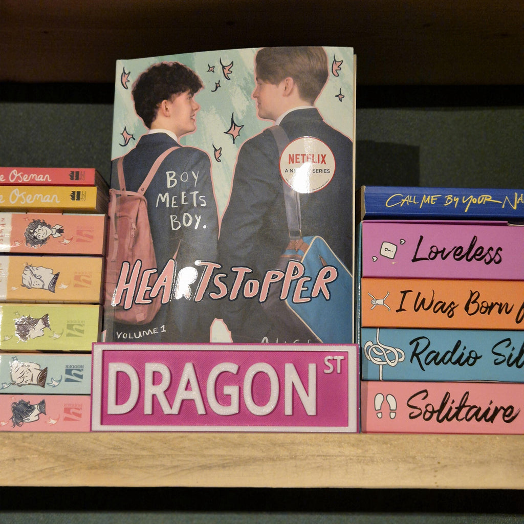Street sign book theme - bookshelf decor