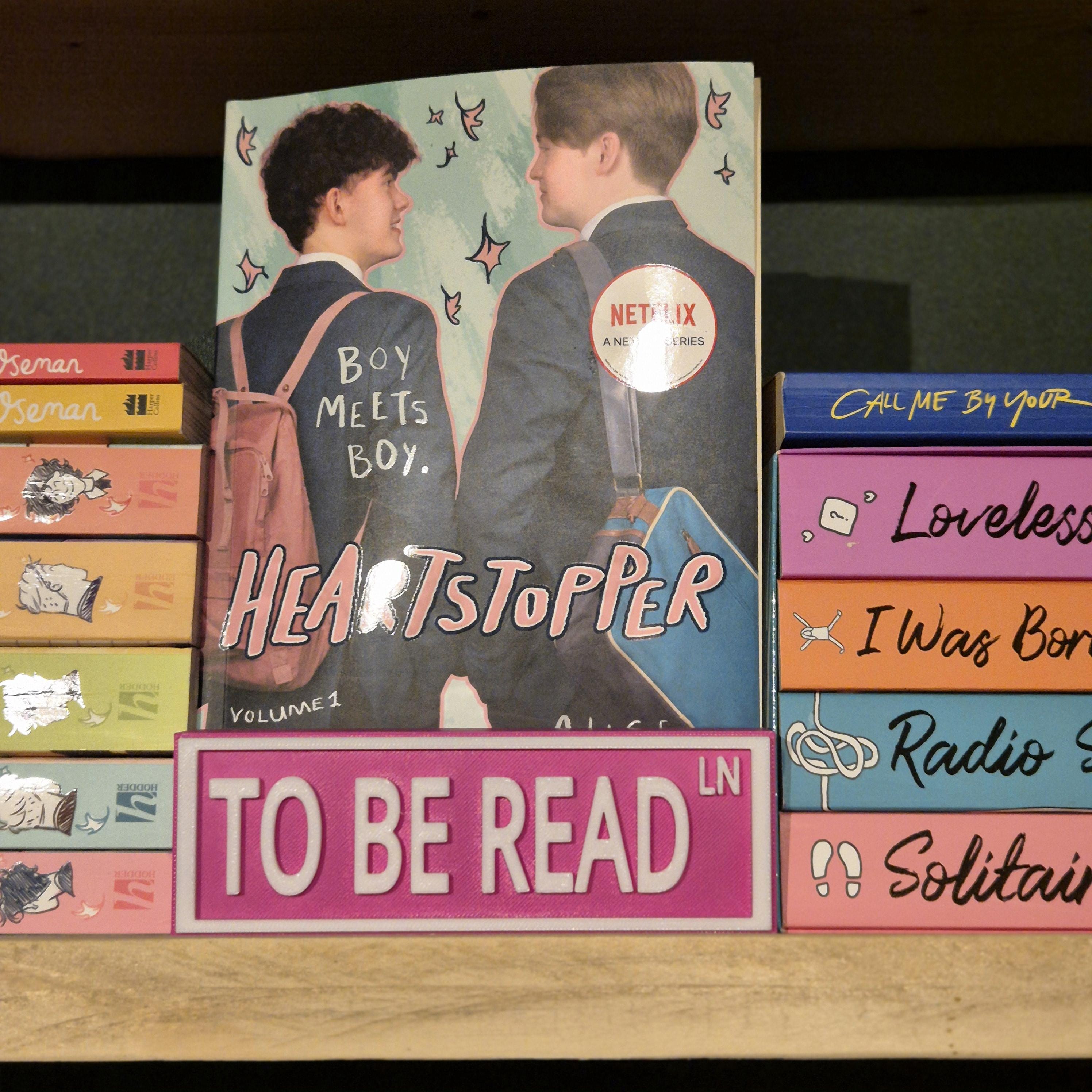 Street sign book theme - bookshelf decor