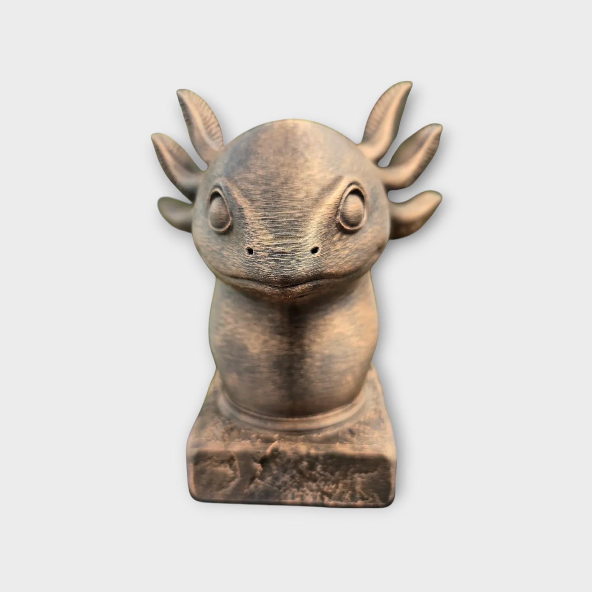 Bust of a Axolotl Bust statue - handpainted home decor dog lover gift him her ornament