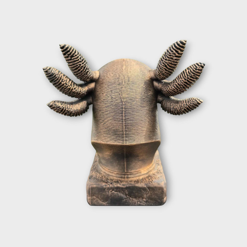 Büste einer Axolotl-Büste, handbemalte Wohndekoration, Hundeliebhaber, Geschenk für ihn oder sie, Ornament