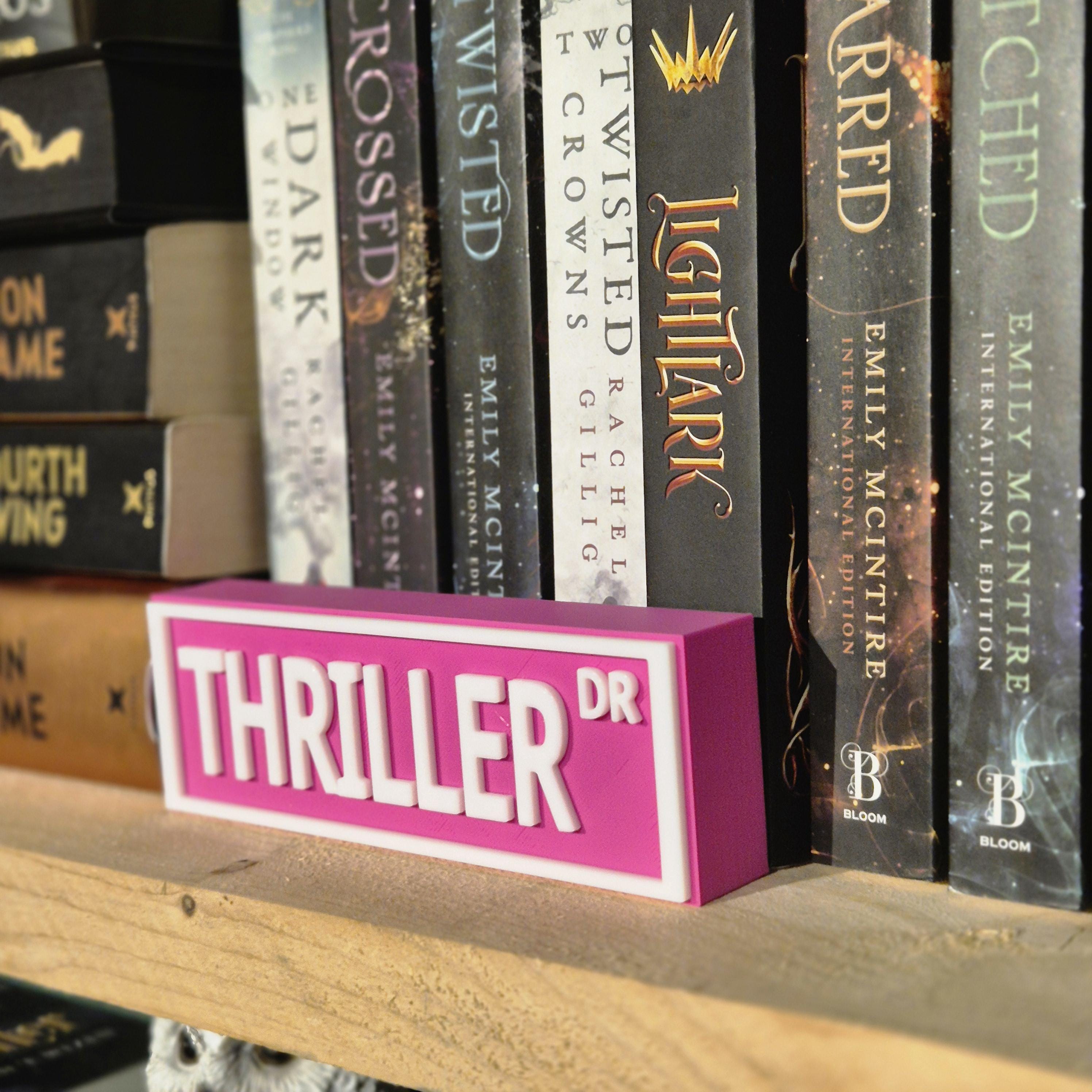 Street sign book theme - bookshelf decor
