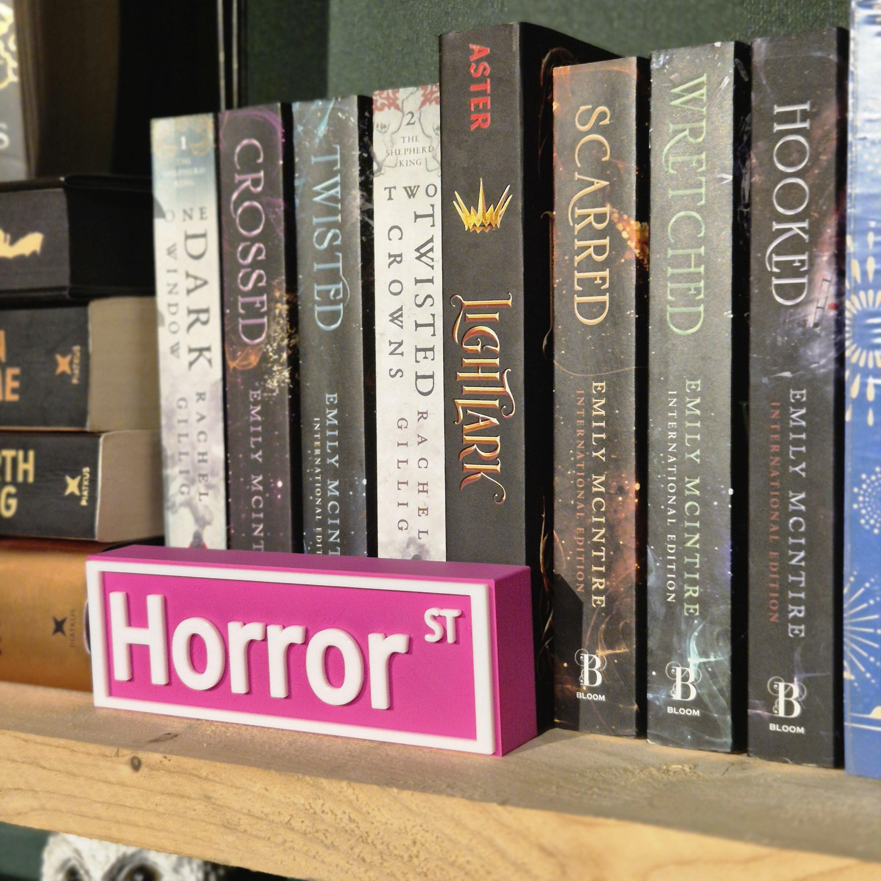 Street sign book theme - bookshelf decor