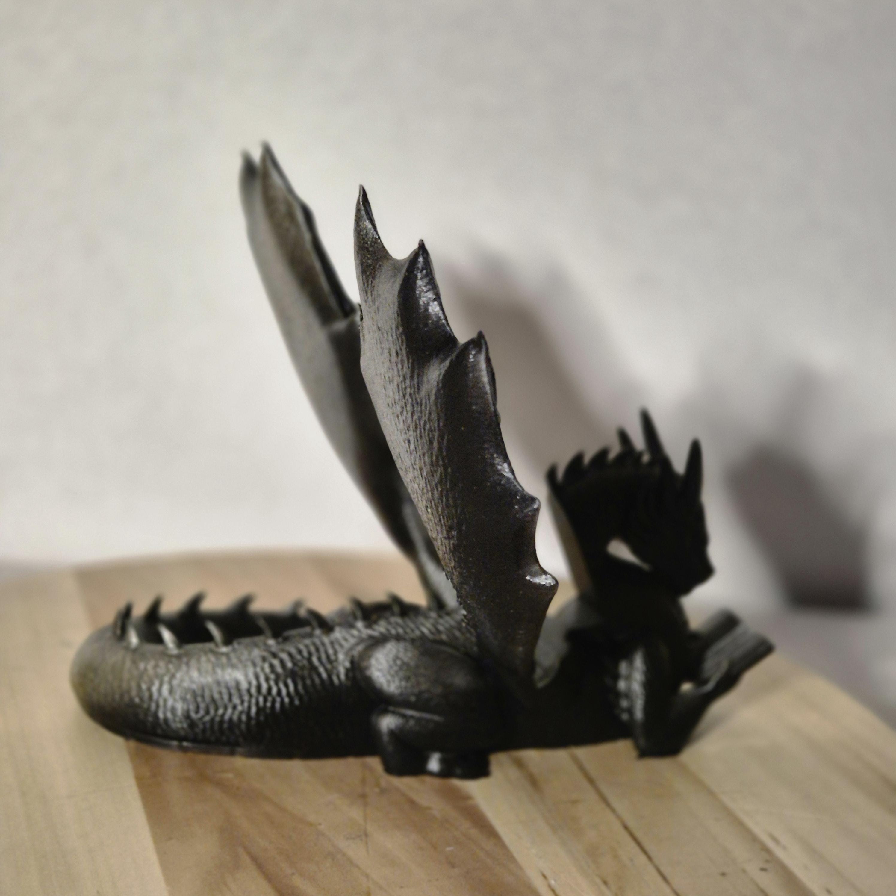 Tablet / Book holder dragon - fantasy bookshelf decor onyxstorm forthwing lover gift