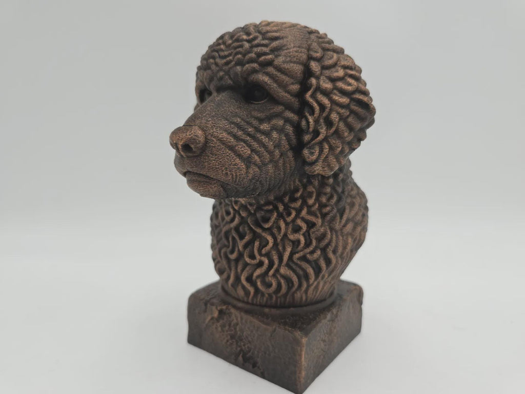 Büste einer spanischen Wasserbüste, Hundestatue – Wohndeko, Hundeliebhaber, Geschenk für ihn oder sie, handbemalt