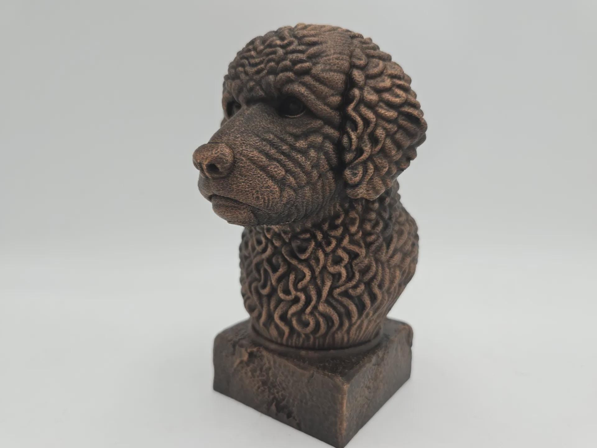 Büste einer spanischen Wasserbüste, Hundestatue – Wohndeko, Hundeliebhaber, Geschenk für ihn oder sie, handbemalt