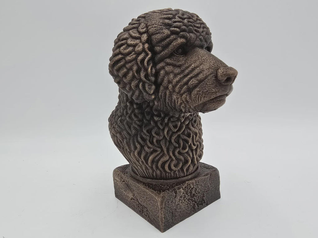 Büste einer spanischen Wasserbüste, Hundestatue – Wohndeko, Hundeliebhaber, Geschenk für ihn oder sie, handbemalt